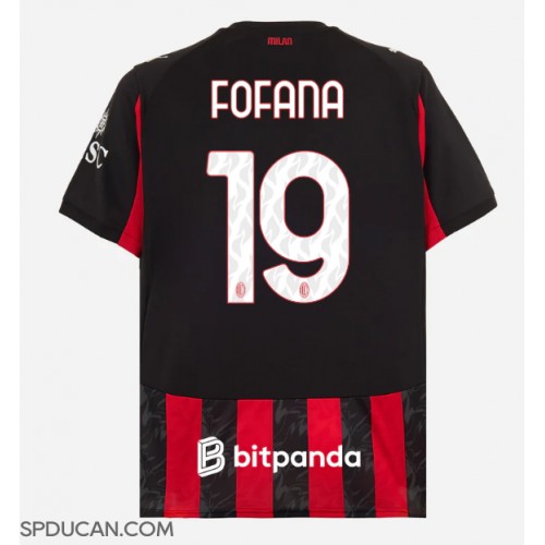 Muški Nogometni Dres AC Milan Youssouf Fofana #19 Domaci 2025-26 Kratak Rukav